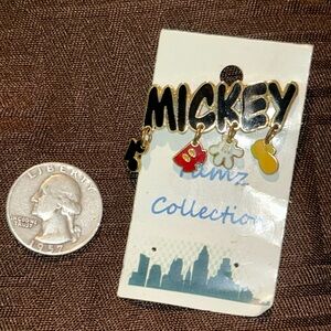 Vintage Gold With Color Mickey Mouse Pin